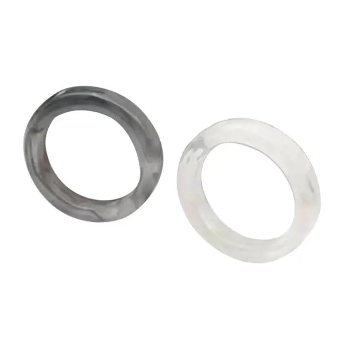 Bagues en résine acrylique pour adolescentes, bijoux empilables mignons, ornement de déclaration, cadeau minuscule, esthétique, 2 pièces