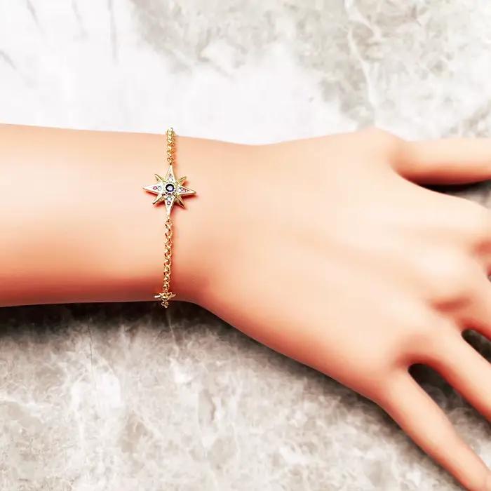Bracelet étoile royal en argent Sterling 925