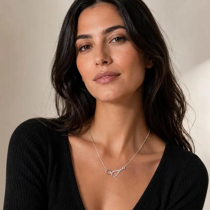 Collier Heritage Hiver en argent sterling 925 classique pour femmes occasions formelles bijoux européens traditionnels