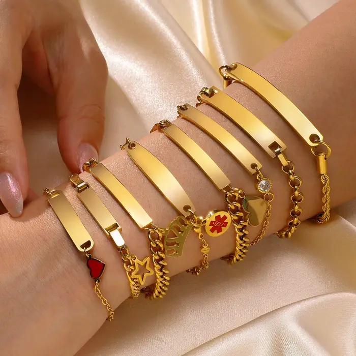 Bracelet médical personnalisé gratuit pour femmes