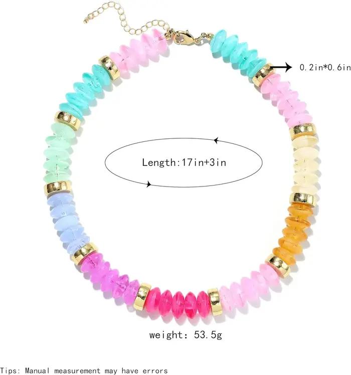 Collier ras du cou épais perlé pour femme en or 18 carats