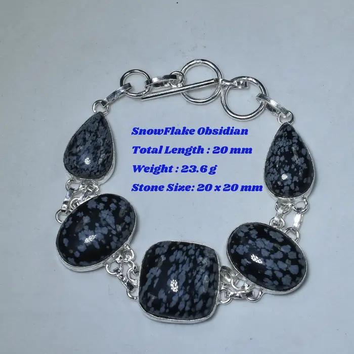 Bracelet en Pyrite, Apatite et Péridot véritable, plaqué argent sur cuivre