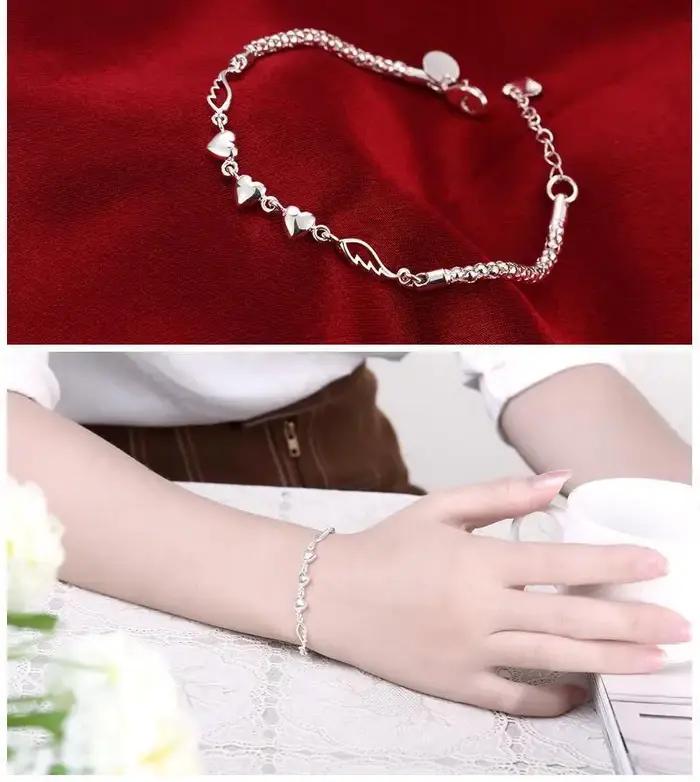 Bracelet à brins en argent sterling 925 motif perle de raisin pour femme et homme