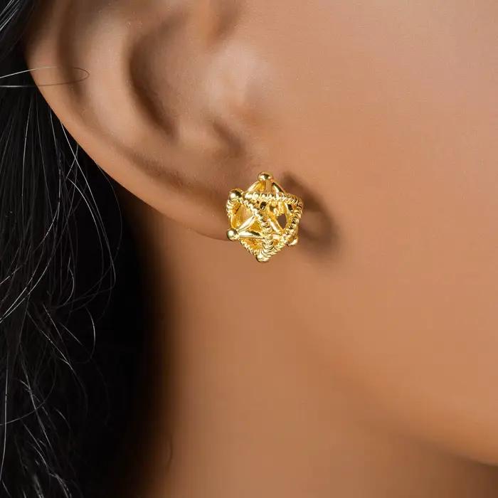 Diana bébé bohême luxe Dubai boucles d'oreilles plaqué or mariage mariée bijoux pour femmes cadeau saint valentin