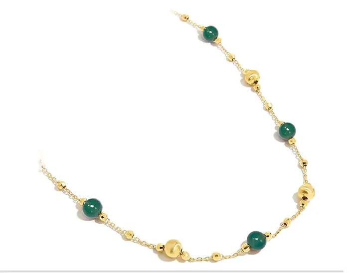 Collier en argent sterling 925 serti d'agate verte améthyste avec motif étoilé pour femmes, bijou de mode personnalisable, cadeau d'anniversaire, artisanat italien, collection luxe