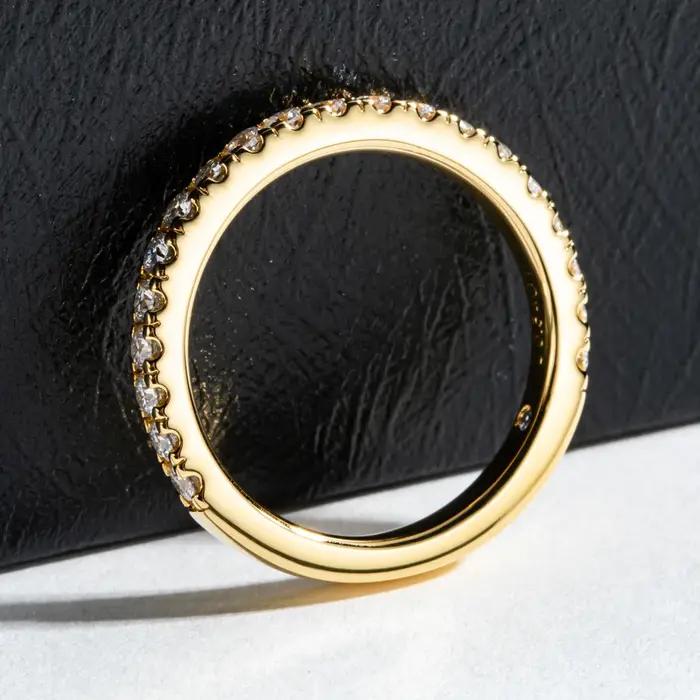 AnuJewel-Bague plaquée or 18 carats pour femme