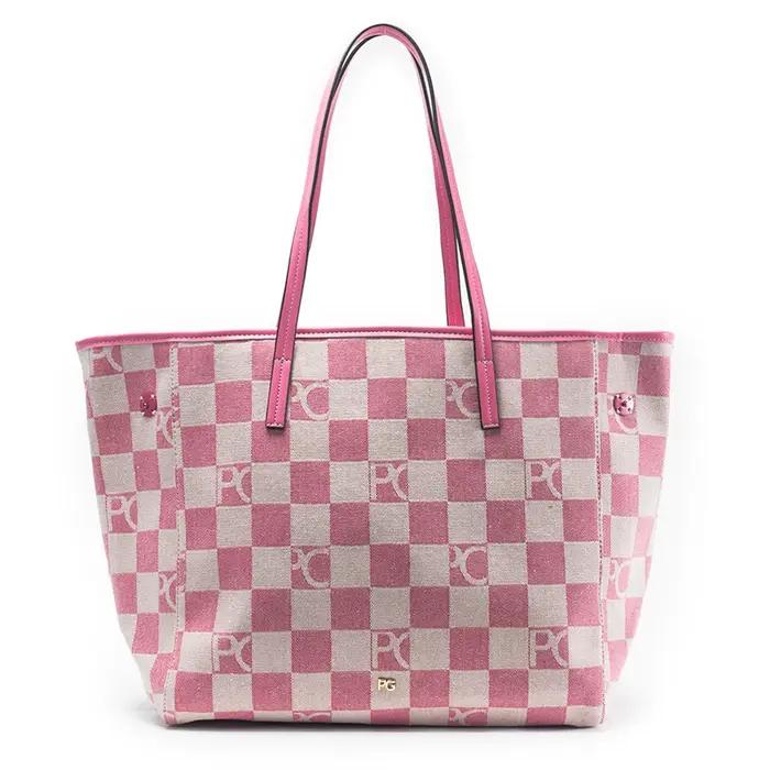 Sac à bandoulière pour femme PG, design rétro damier, haut de gamme, polyvalent, grande capacité, po