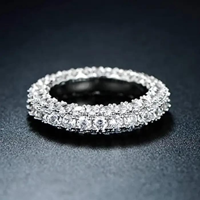 Huitan – bague de mariage de promesse de luxe pour femmes