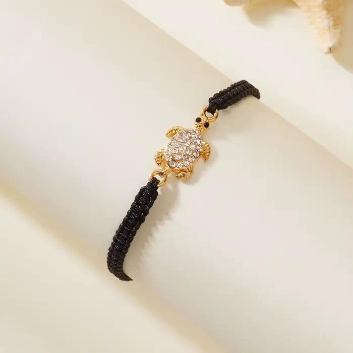 Bracelet Tortue Naturel Design Unique Femme Occasions Spéciales Argent Sterling 925 Béni Protection Élégance Sophistication