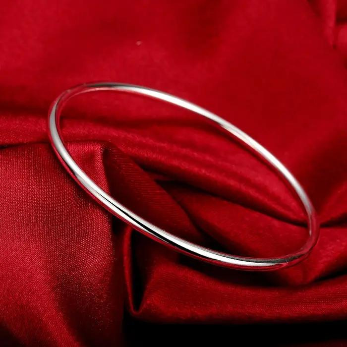 Bracelet en argent sterling 925 élégant et moderne pour femmes parties occasions spéciales cadeau d'anniversaire