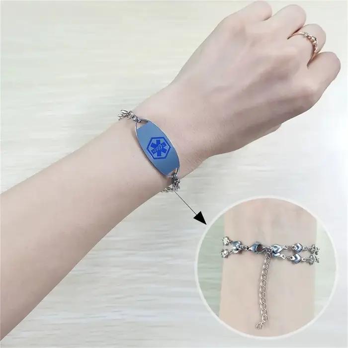 Bracelets d'alerte médicale personnalisés pour femmes
