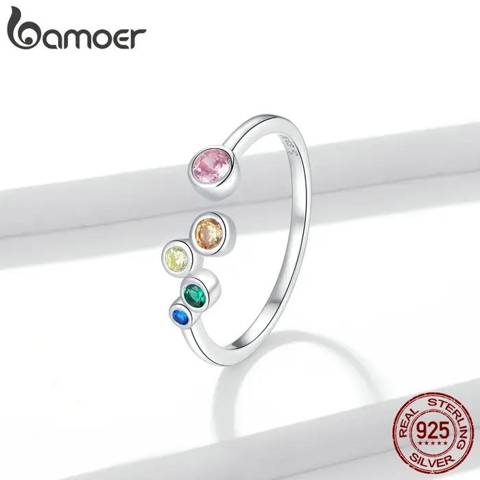 Bamoer-oral alière en argent regardé 925 pour femme