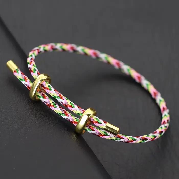 Bracelet à breloques en fil d'acier inoxydable Simple et réglable