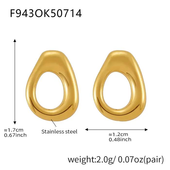 Boucles d'oreilles en perles Turquoise bleu naturel pour femmes simples plaquées or 18 carats acier inoxydable 316 bijoux féminins pour occasions spéciales