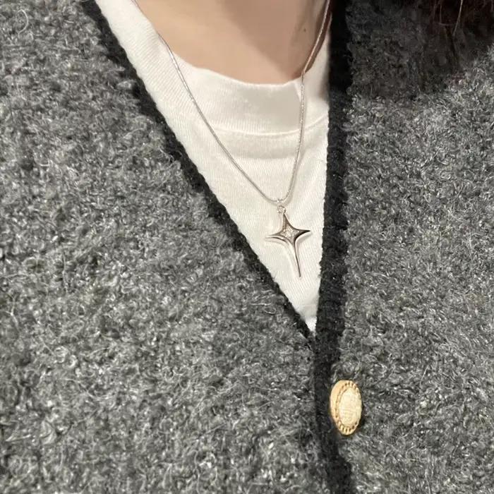 Collier pendentif étoile en argent vintage pour hommes et femmes, gothique, punk, esthétique, mode coréenne, cadeau de fête
