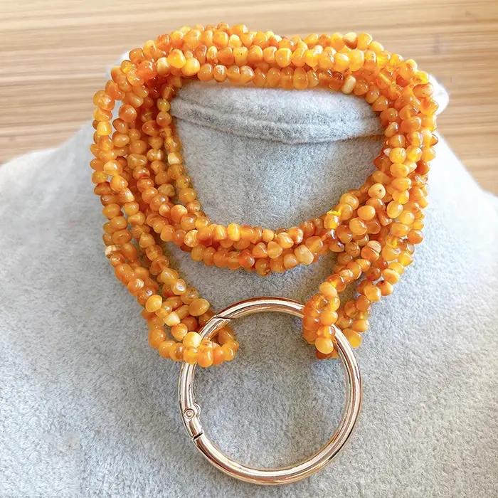 Collier d'ambre de la Baltique pour femme élégant certifié GIA pour occasions spéciales comme les anniversaires et mariages