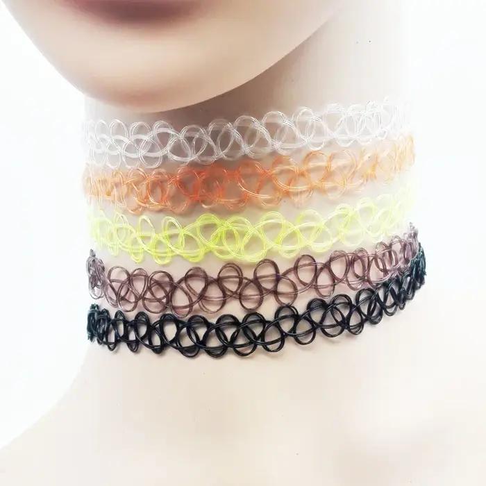 Collier Ras du Cou Gothique Mignon Punk Extensible Bijou Feminin Cadeau Fete Mariage Amis