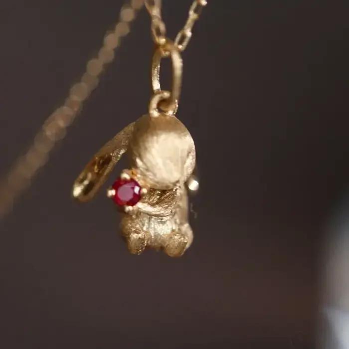 Ensembles de bijoux en forme de lapin mignon et exquis
