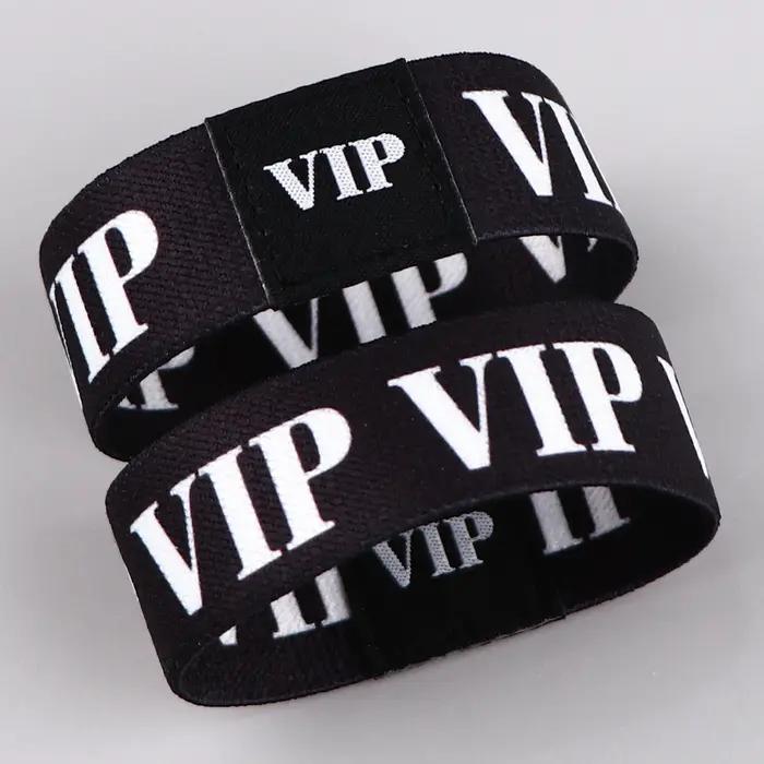 Bracelet élastique VIP en acrylique unisexe classique pour femmes et hommes occasions spéciales activité sportive cadeau de fête