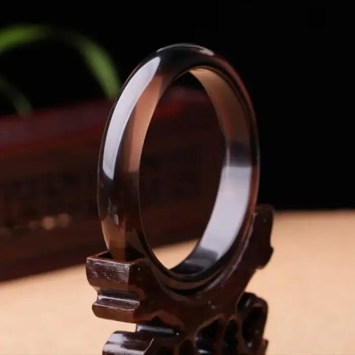 Bracelet en obsidienne glacée pour femme élégant et apaisant à offrir pour soirées et cérémonies
