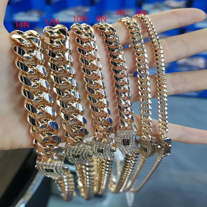 Nouveau bracelet Monaco en laiton plaqué or 14K