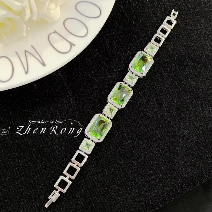 Bracelets en saphir pour femmes, bijoux en argent Sterling 2023, pierres précieuses délicates, bijou