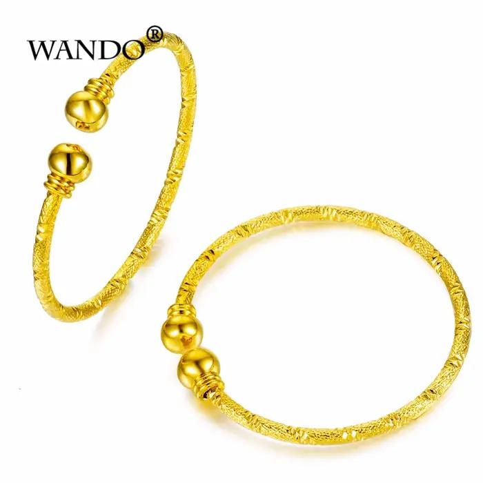 Petits bracelets et joncs dorés pour bébés/filles/garçons