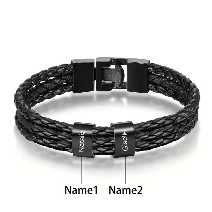 Bracelet personnalisé en acier inoxydable pour hommes