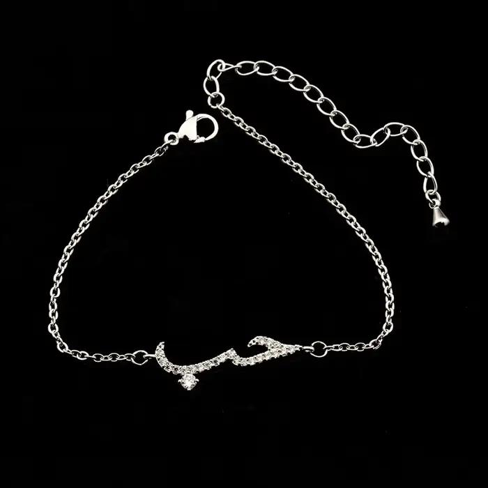 Bracelet d'amour arabe en zircone cubique pour femmes