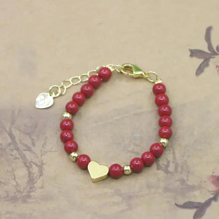Bracelet de Perles en Pierre Naturelle pour Fille, Interrupteur Bijou à la Mode, Fermoir à Fermoir,