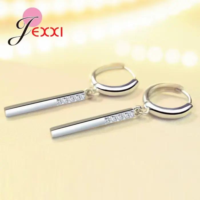 Boucles d'oreilles pendantes en argent Sterling 925