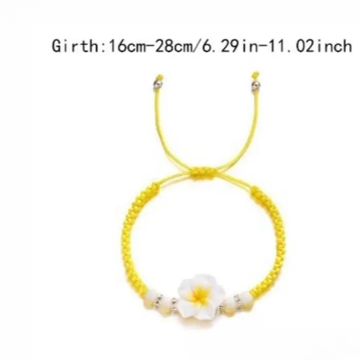 Ensemble de bijoux bohème tressé à grande fleur pour femmes