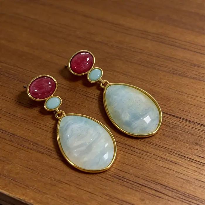 Boucles d'oreilles pendantes vintage au nouveau design