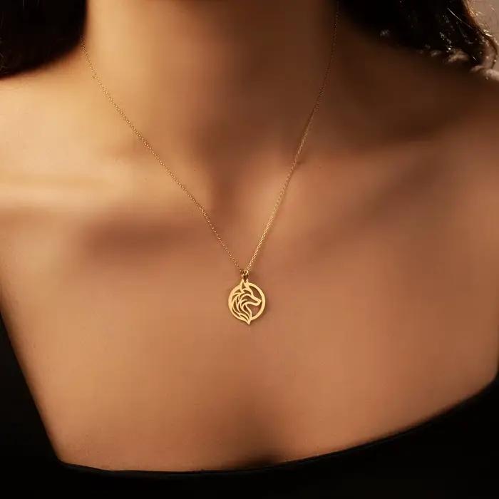 Colliers avec pendentif loup pour femmes et hommes, en acier inoxydable, bijoux animaux uniques, ras du cou, cadeaux d'anniversaire, 2025