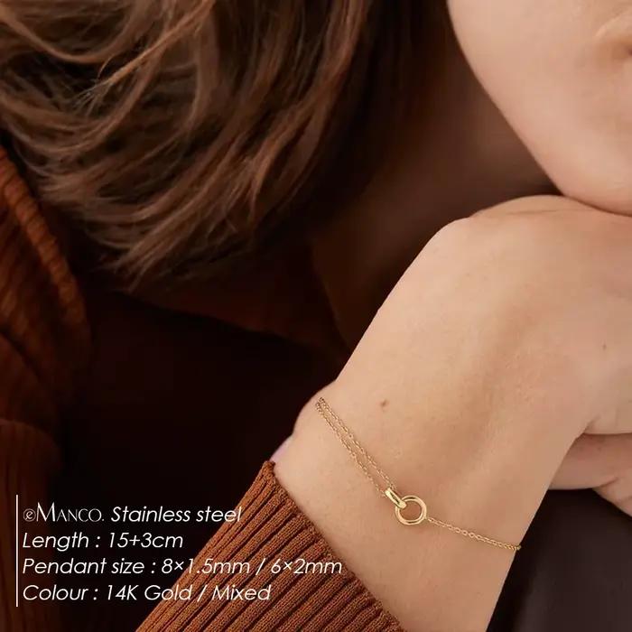 Bracelet minimaliste EManco en acier inoxydable