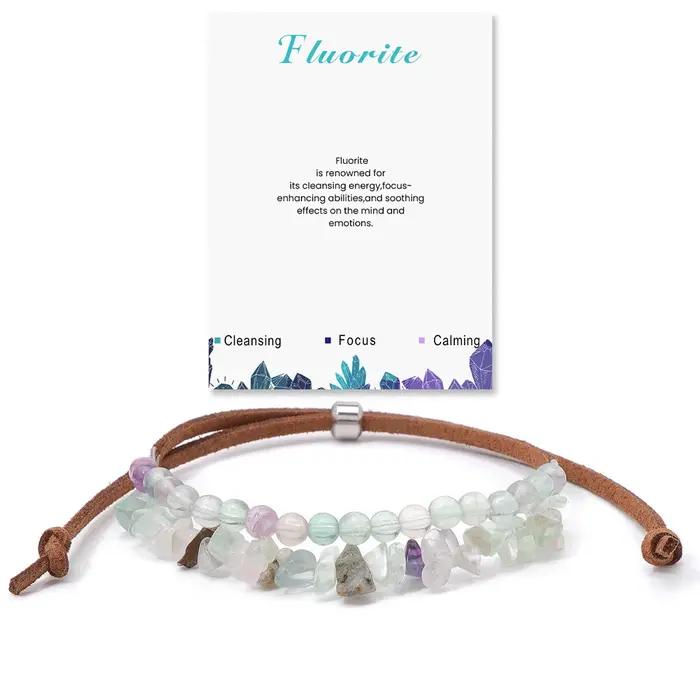 Bracelet de perles en Aventurine verte irrégulière