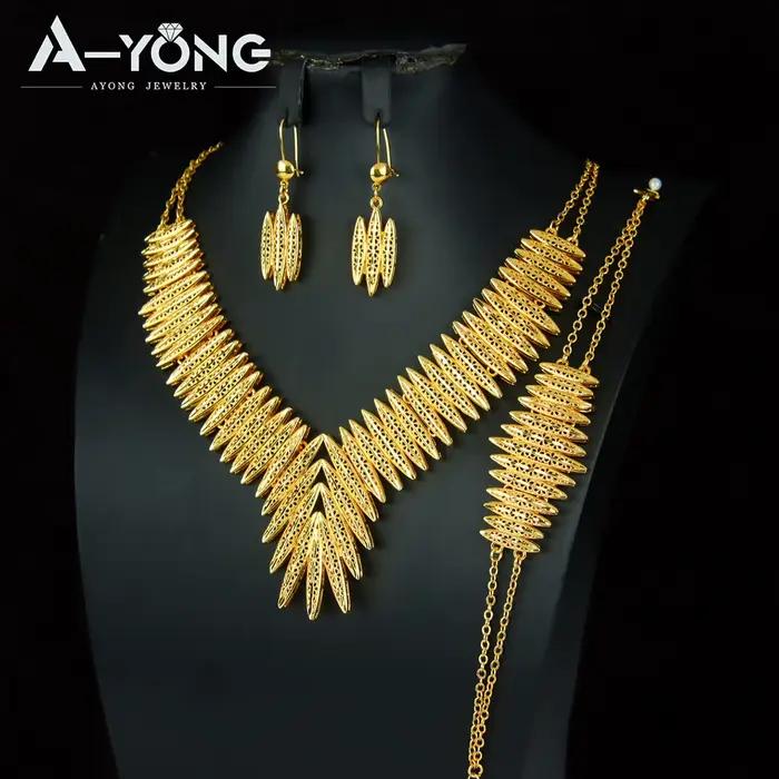 Ensemble de bijoux de mariage de luxe dubaï