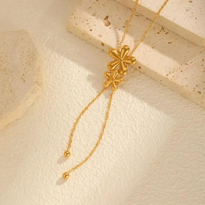 Collier pendentif en zircone cubique pour femmes
