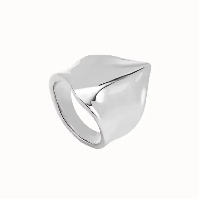 Bague géométrique Punk métallique or argent, accessoires neutres, cadeau de saint valentin pour Couples, automne 2025