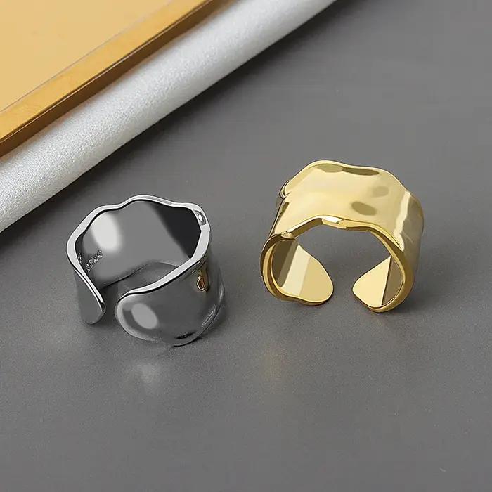 Bague en argent sterling 925 sertie de zirconium blanc élégante pour femmes occasions formelles minimalistes cadeau de fête chic
