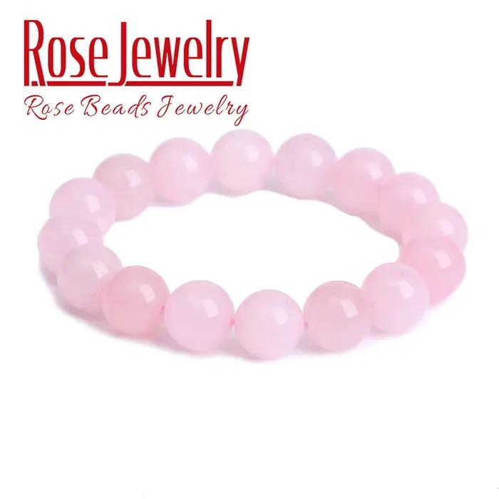 Bracelet en pierre naturelle Rose Quartz cristal perles