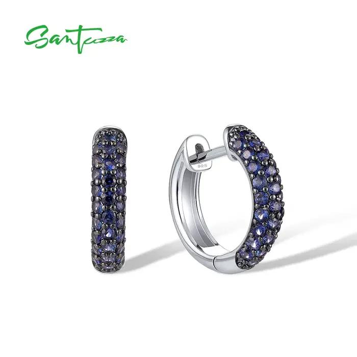 SANTUZZA-Boucles d'Oreilles Créatives en Argent Sterling 925 Authentiques, Bijoux Fins de Mariage, C