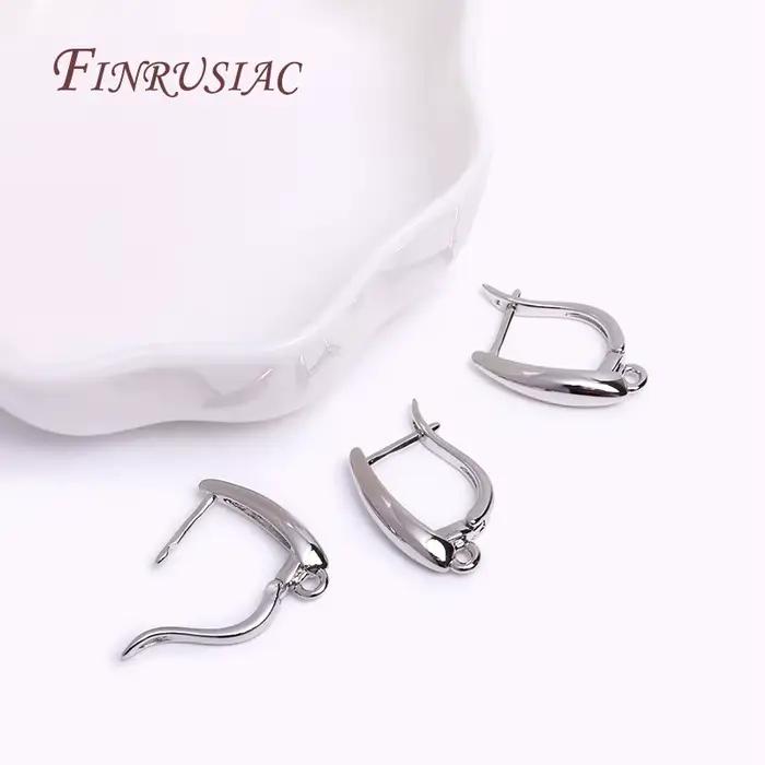 Fermoirs plaqués or véritable 18 carats pour boucles d'oreilles, accessoires de bijoux de luxe, crochets pour fils d'oreilles, DIY bijoux créatifs, occasions spéciales