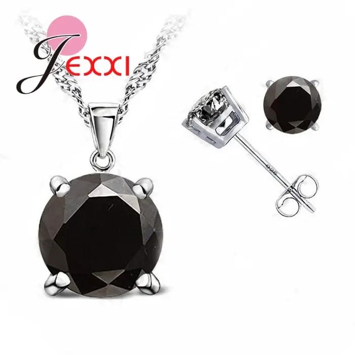 Ensemble de bijoux classiques en argent Sterling 925