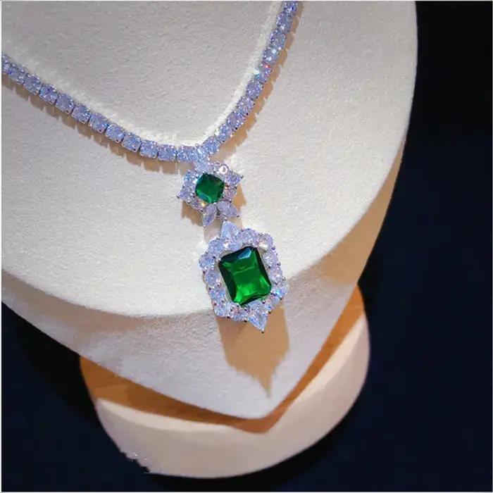 Ensemble de bijoux en argent regardé S925 pour femme