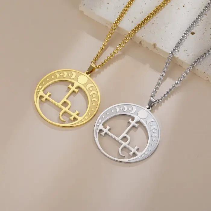 Mythologie païenne Sigil de Lilith collier Sigil de Lilith pendentif collier ésotérique Talisman Wiccan amulette bijoux cadeau pour les femmes