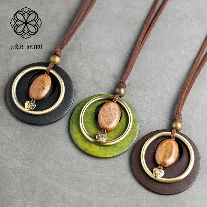 Collier en bois avec pendentif Best Friends pour femmes cadeau d'anniversaire fiançailles partys mariage
