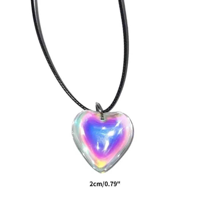 Collier pendentif grand coeur