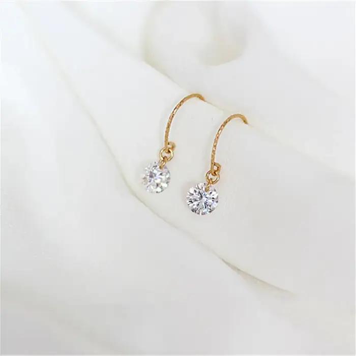 Boucles d'Oreilles en Argent Sterling 925 Plaqué Or pour Femme