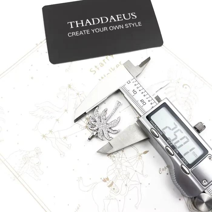Pendentif palmier pavé, flambant neuf, bijoux à la mode, accessoires européens en argent Sterling 925, cadeau pour femmes et hommes